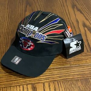 Vintage NBA Chicago Bulls Champions Black Cap